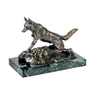 Statuetka "Lis na skale"